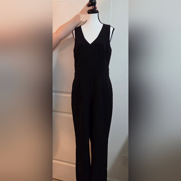 Express Pants - Elegant Black Sleeveless Jumpsuit Express